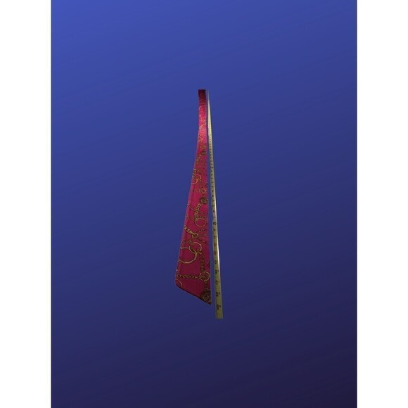 Janette FASHIONS Surplice Wrap MAXI Dress, PINK/GOLD CHAIN Print, Size S, EUC - Picture 10 of 11